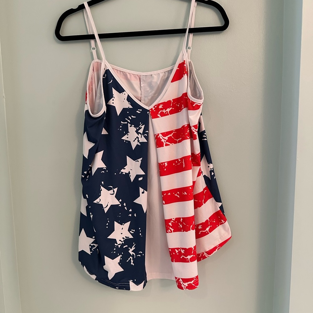 Patriotic Stars and Stripes Tank Top